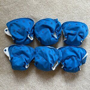 KangaCare Lil’ Joey Reusable Newborn Cloth Diaper Set of 6 - Nautical